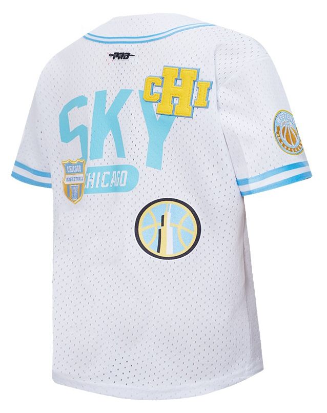 Pro Standard Youth Chicago Sky University Blue Letterman Button Down Shirt product image