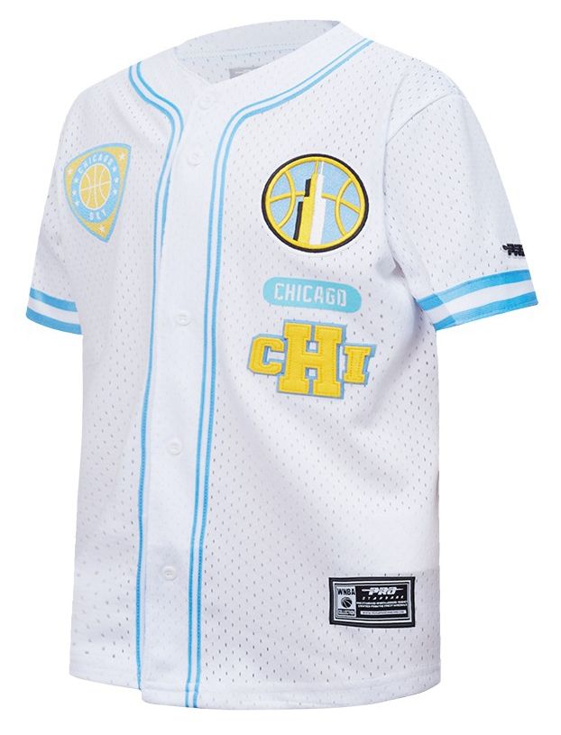 Pro Standard Youth Chicago Sky University Blue Letterman Button Down Shirt product image