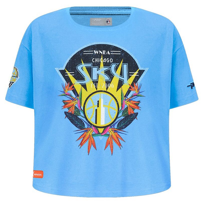 Pro Standard Girls' Chicago Sky University Blue Paradise Boxy T-Shirt product image