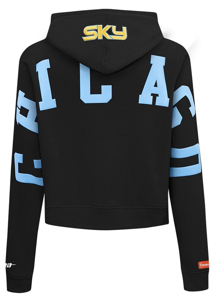 Pro Standard Women's Chicago Sky Black Wingspan Cropped Hoodie product image