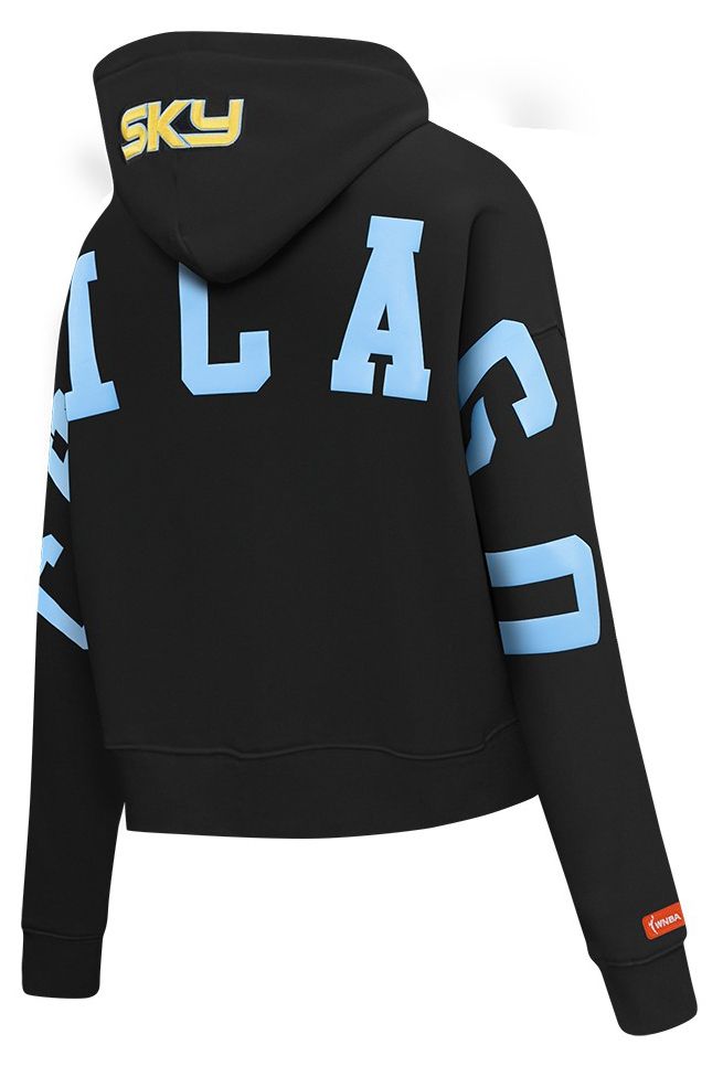 Pro Standard Women's Chicago Sky Black Wingspan Cropped Hoodie product image