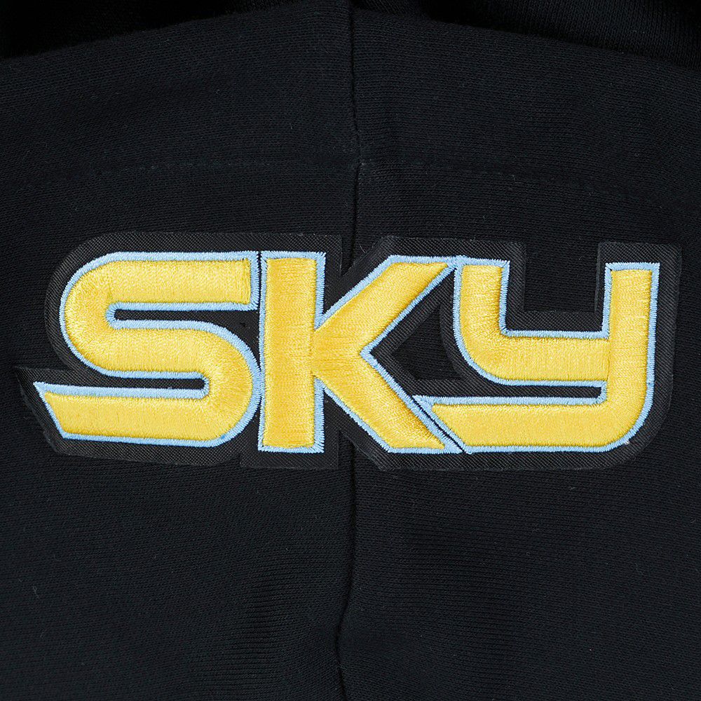 Pro Standard Women's Chicago Sky Black Wingspan Cropped Hoodie product image
