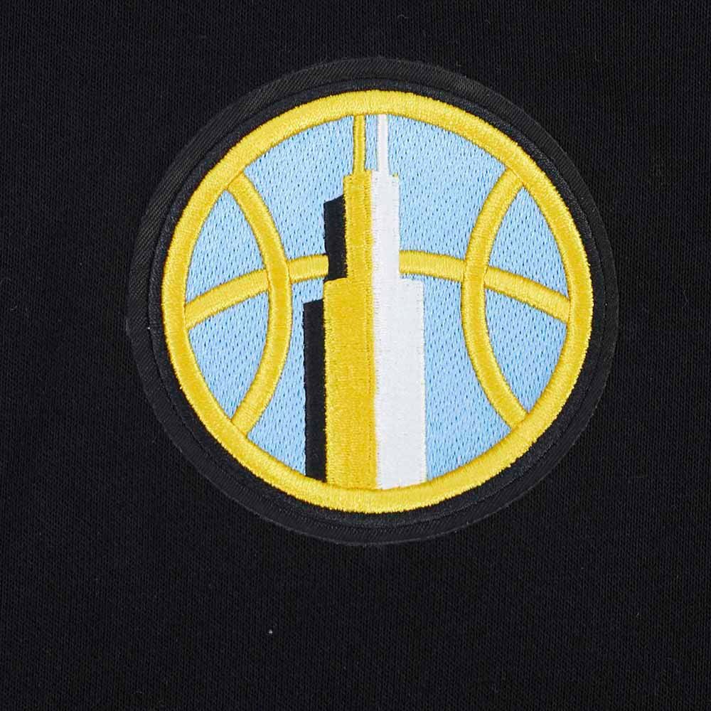 Pro Standard Women's Chicago Sky Black Wingspan Cropped Hoodie product image