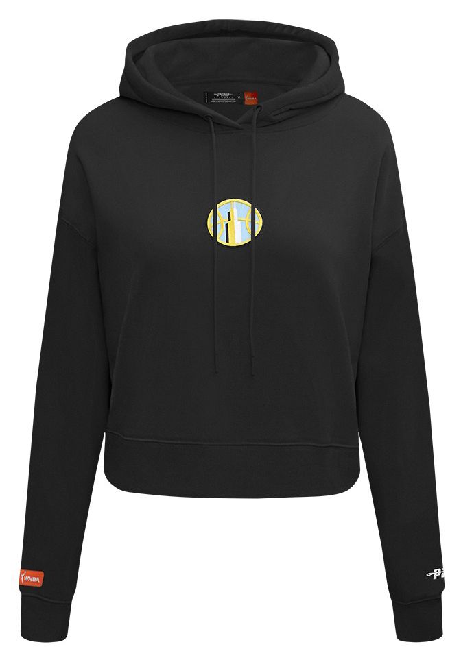 Pro Standard Women's Chicago Sky Black Wingspan Cropped Hoodie product image