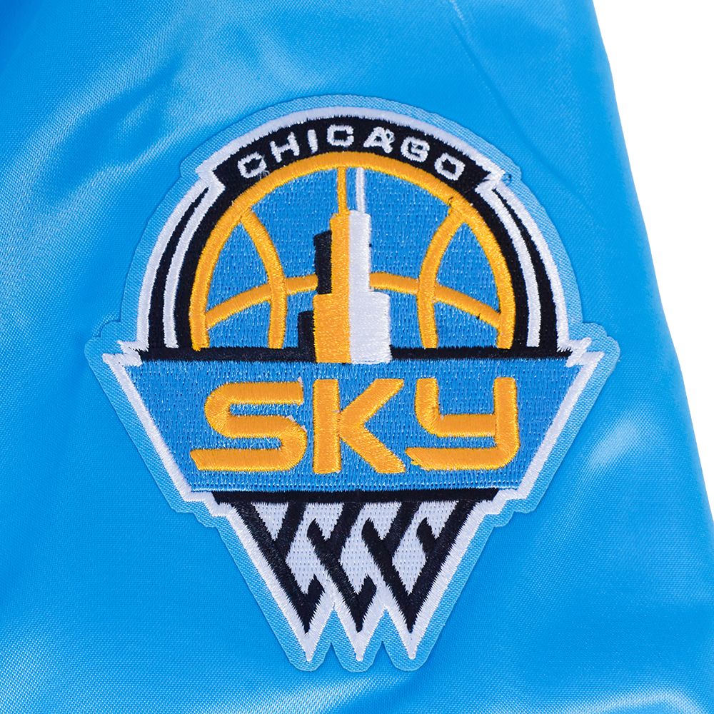 Pro Standard Women's Chicago Sky Blue Chenille Satin Jacket product image