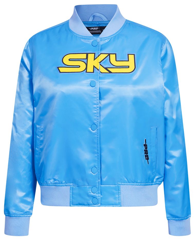 Pro Standard Women's Chicago Sky Blue Chenille Satin Jacket product image