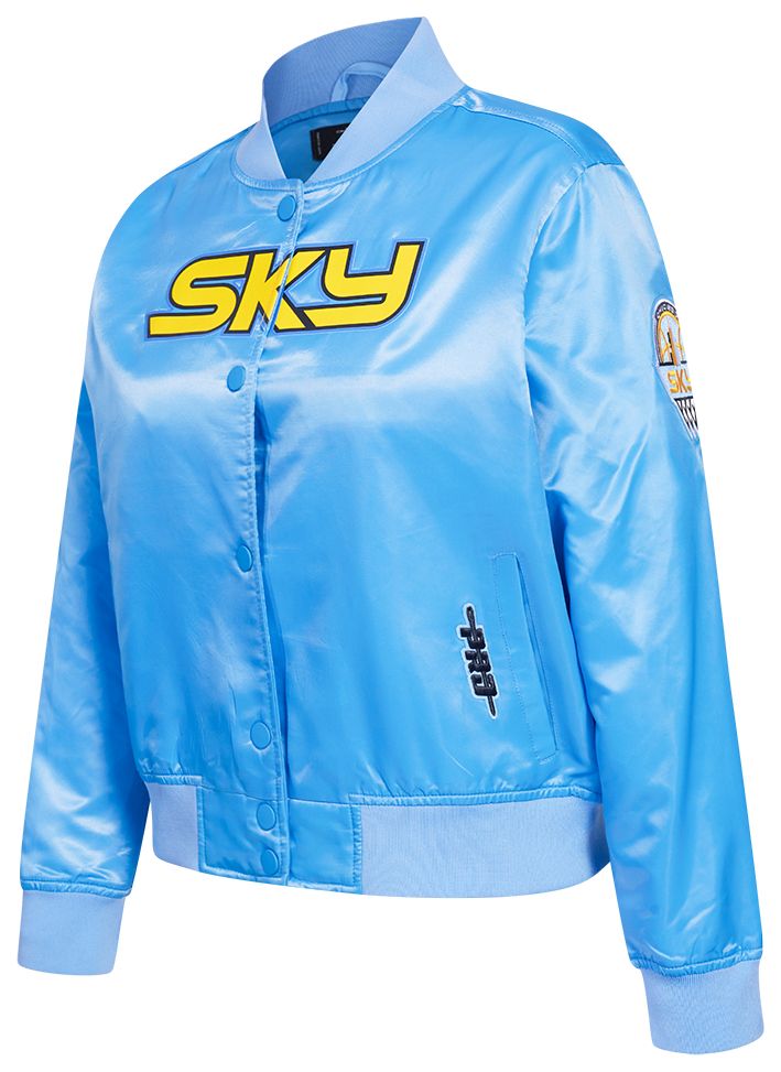 Pro Standard Women's Chicago Sky Blue Chenille Satin Jacket product image