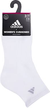 adidas Women's Cushioned Quarter Socks - 3 Pack | Dick's Sporting Goods