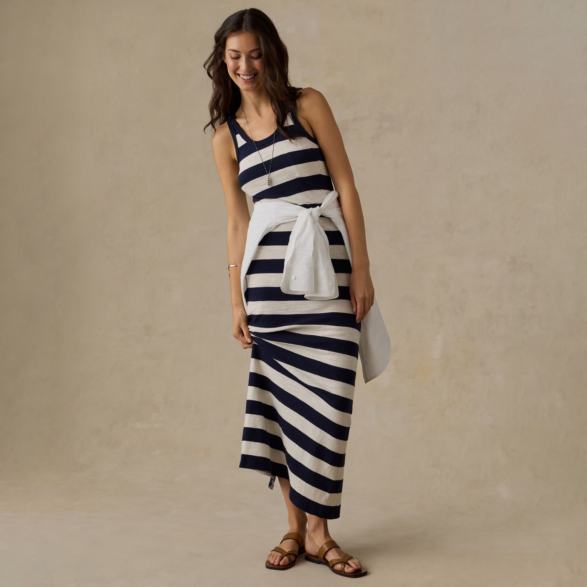 Faherty Women's SLS Sunwashed Slub Rugby Dress product image
