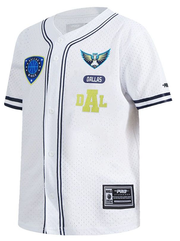 Pro Standard Youth Dallas Wings Navy Letterman Button Down Shirt product image