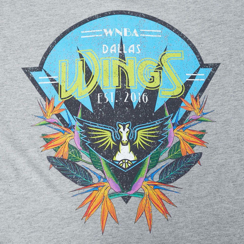 Pro Standard Girls' Dallas Wings Heather Grey Paradise Boxy T-Shirt product image