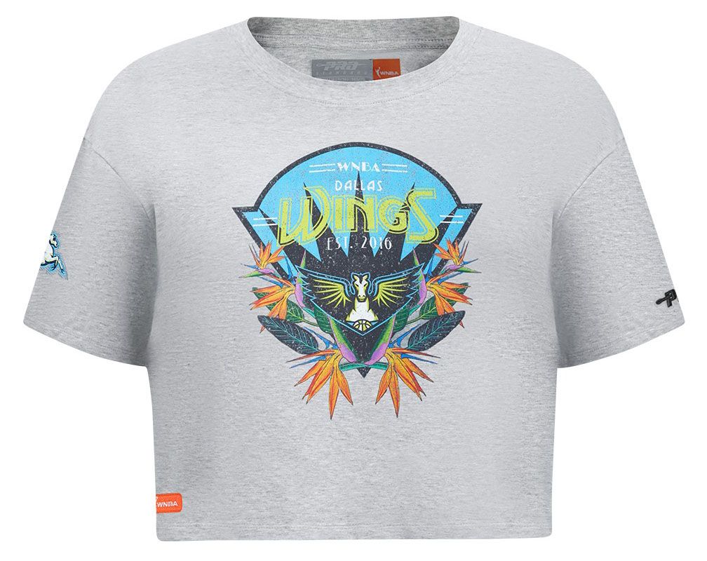 Pro Standard Girls' Dallas Wings Heather Grey Paradise Boxy T-Shirt product image