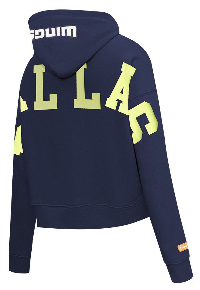 Pro Standard Women's Dallas Wings Navy Wingspan Cropped Hoodie product image