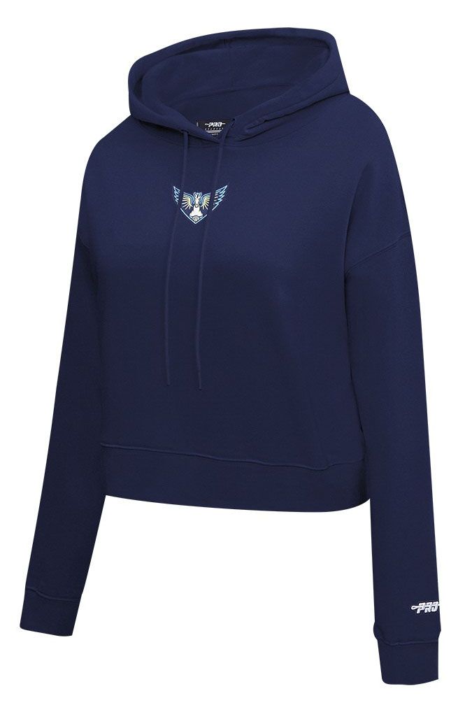 Pro Standard Women's Dallas Wings Navy Wingspan Cropped Hoodie product image