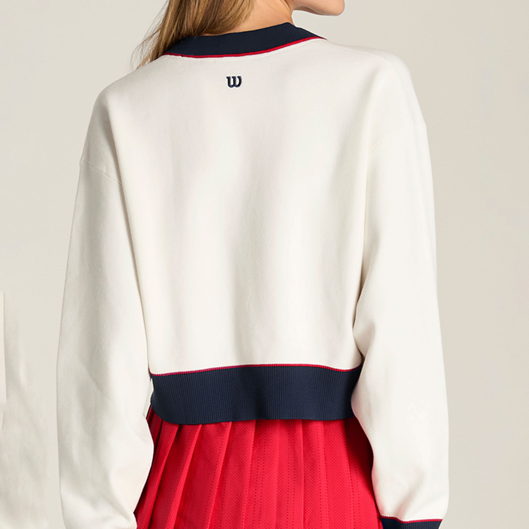 Wilson Women's Throwback Crop Tennis Cardigan product image