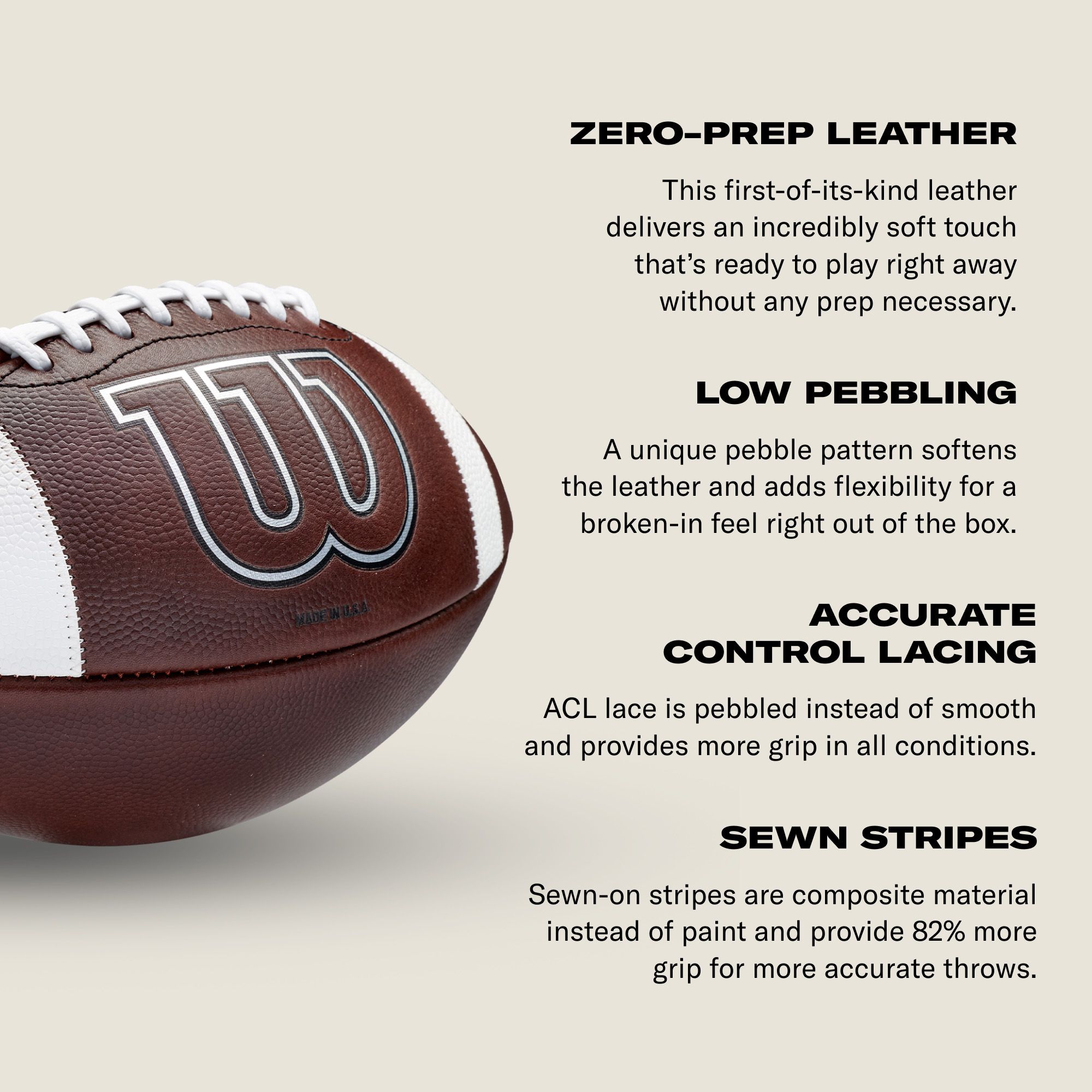 Wilson GRT Leather Football product image