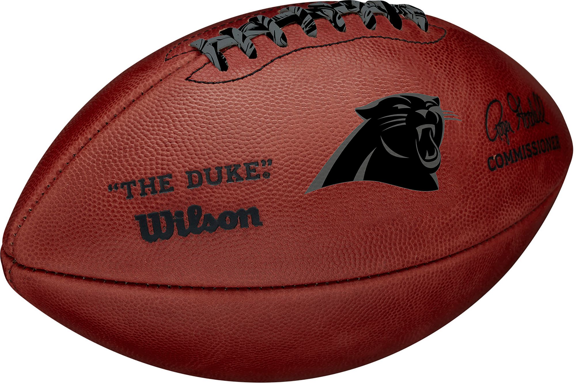 Wilson Carolina Panthers Metallic 'The Duke' 11'' Football