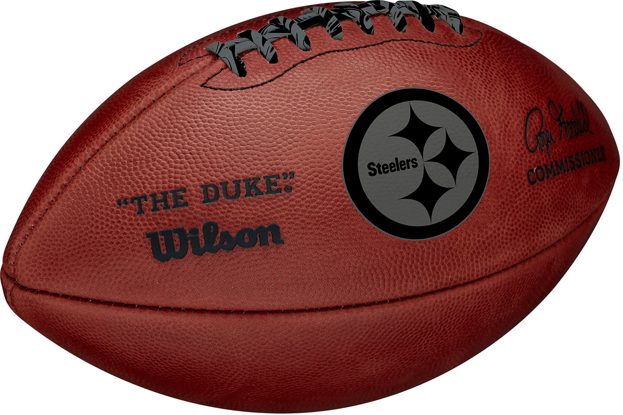 Wilson Pittsburgh Steelers Metallic 'The Duke' 11'' Football