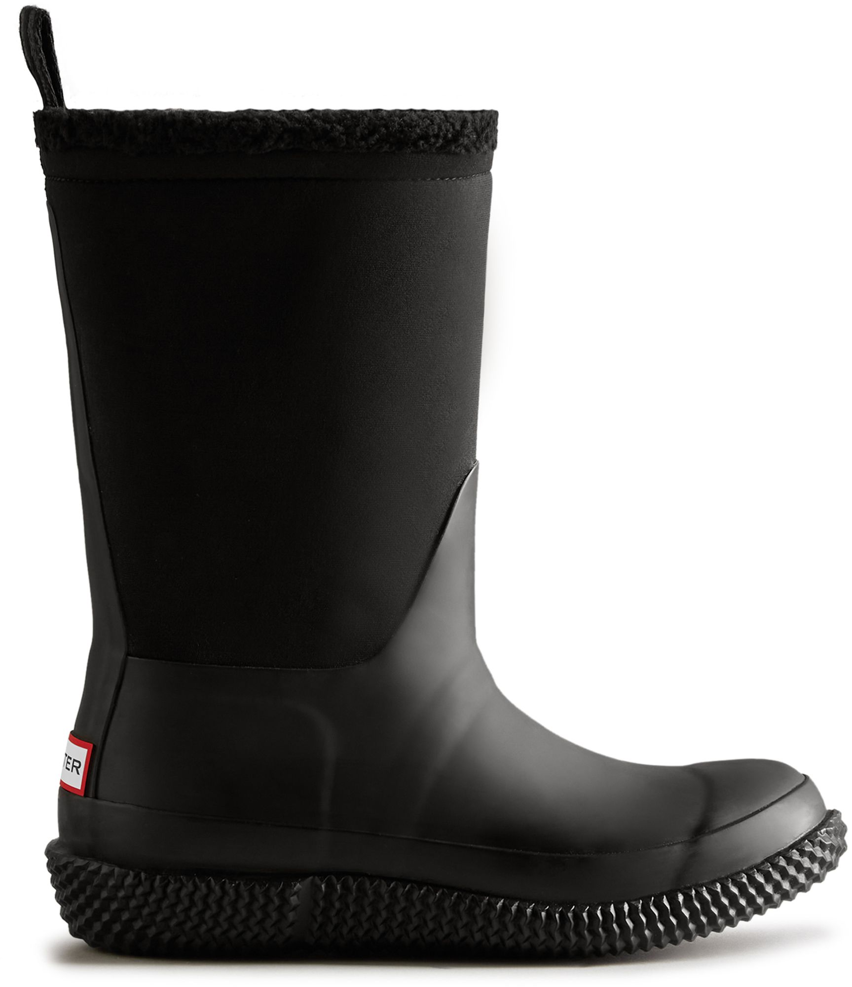 Hunter Boots Women's Roll Top Logo Vegan Shearling Waterproof Boots