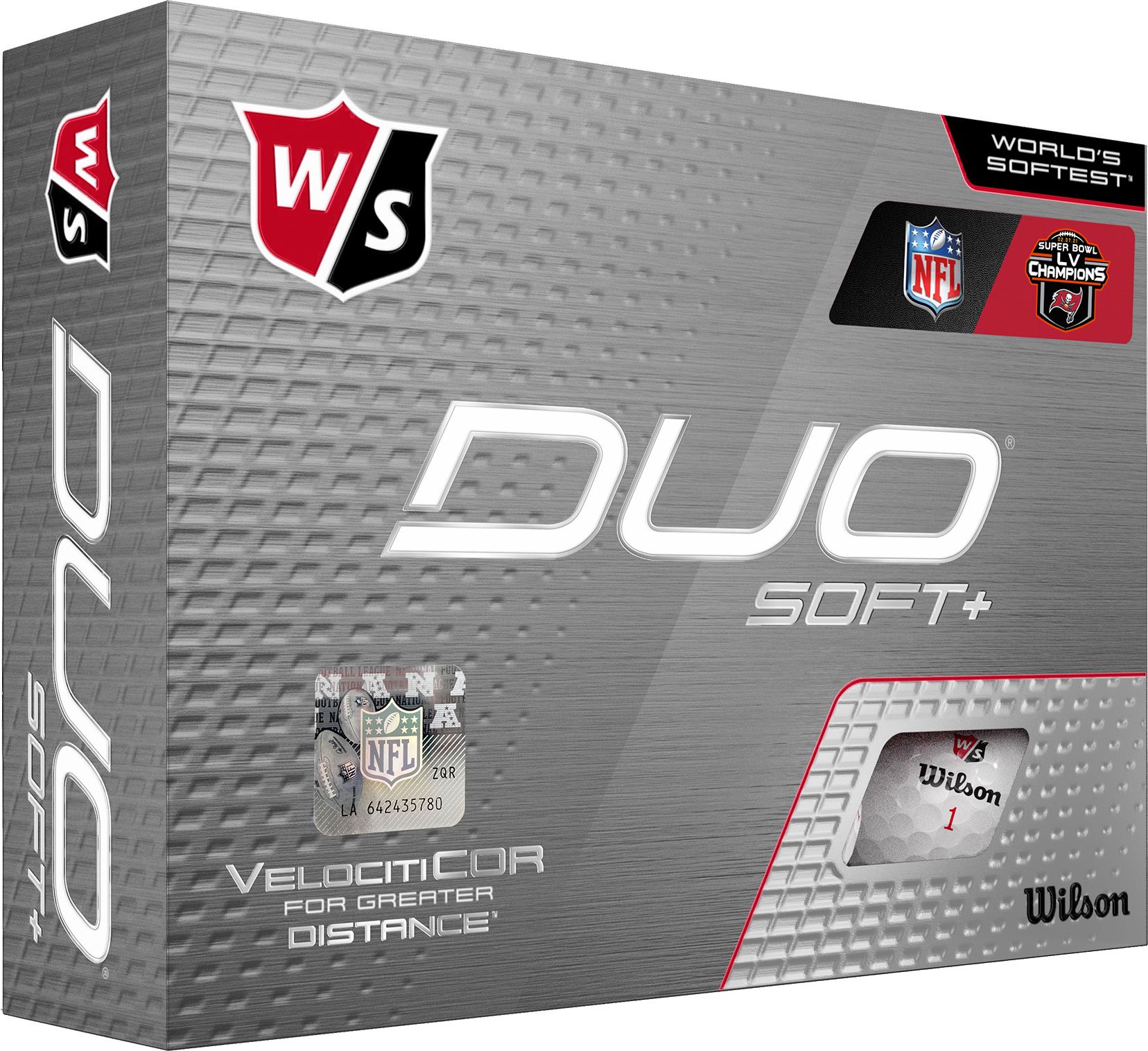 Wilson Duo Soft+ Super Bowl Championship Golf Balls – Tampa Bay Buccaneers product image