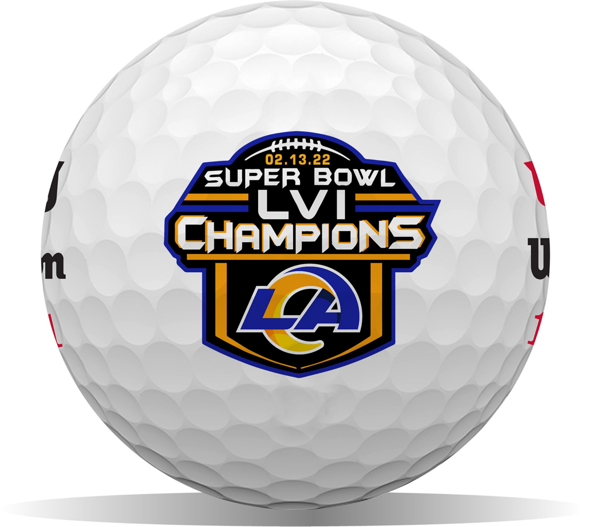 Wilson Duo Soft 2021 Super Bowl LVI Champions Los Angeles Rams Golf Balls product image