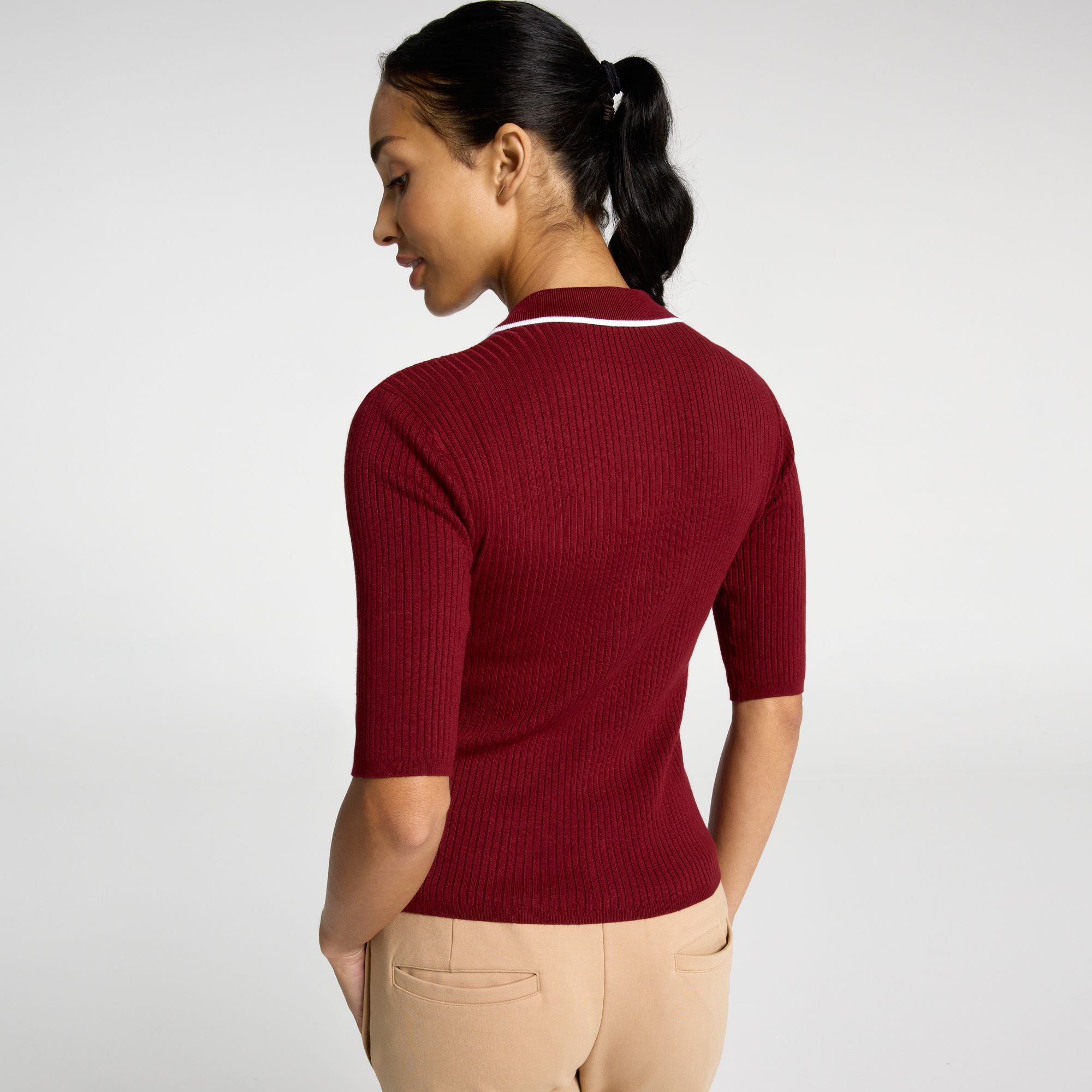 Walter Hagen Women's Fashion Short Sleeve Sweater Golf Polo product image