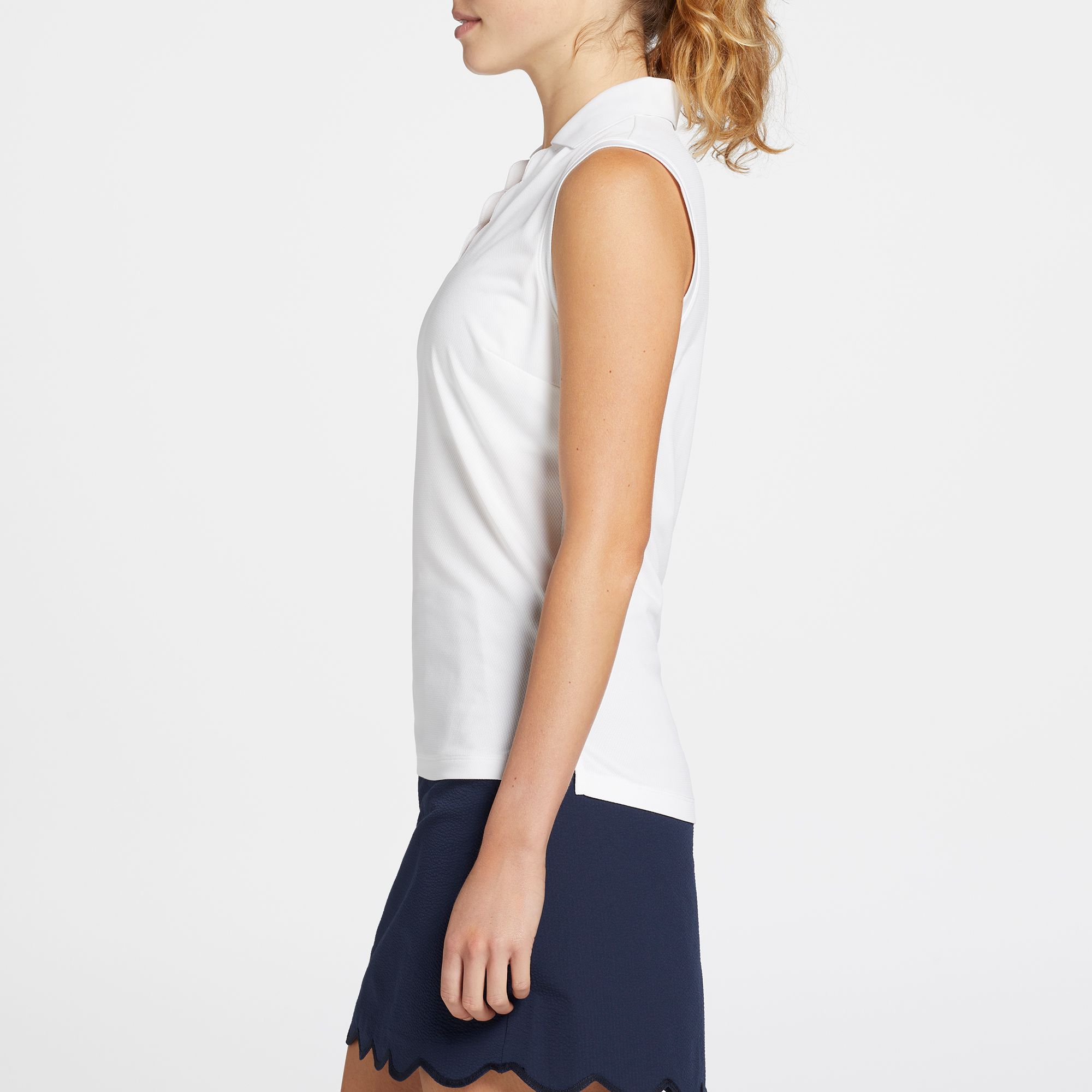 Walter Hagen Women's Clubhouse Scallop Sleeveless Golf Polo product image