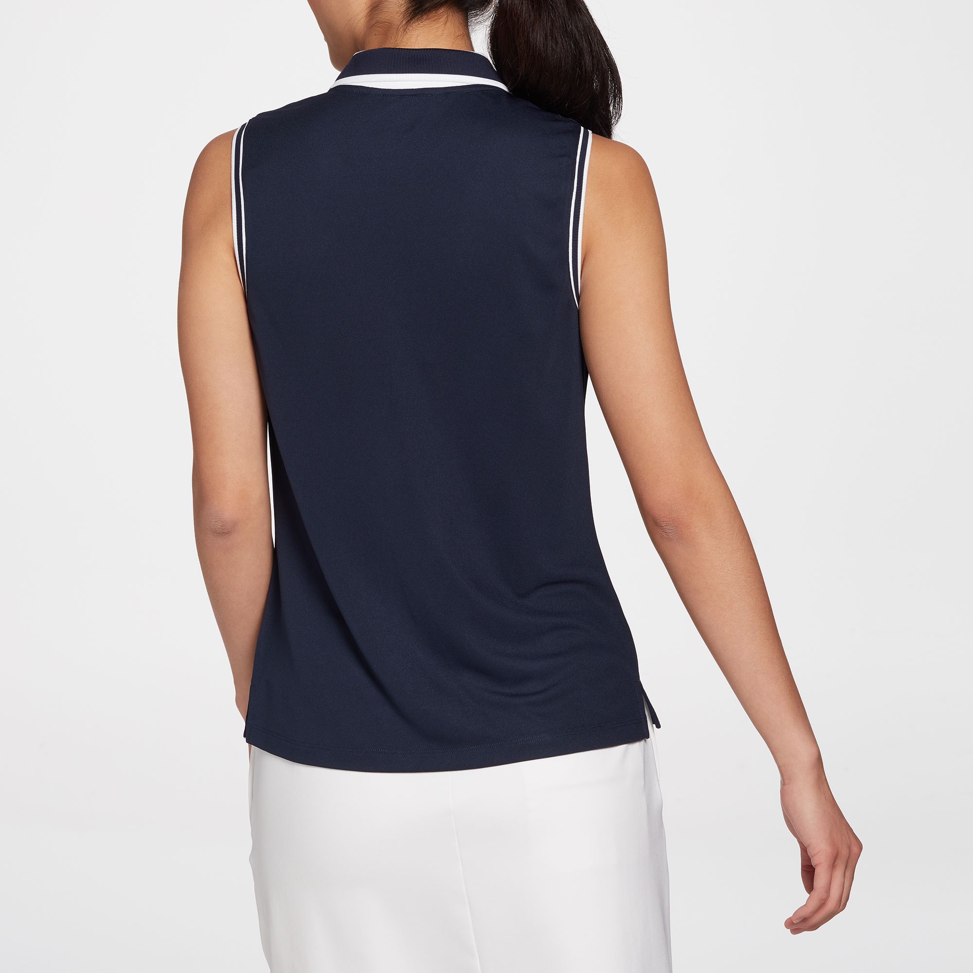 Walter Hagen Women's Pique Rib Trim Sleeveless Golf Polo product image