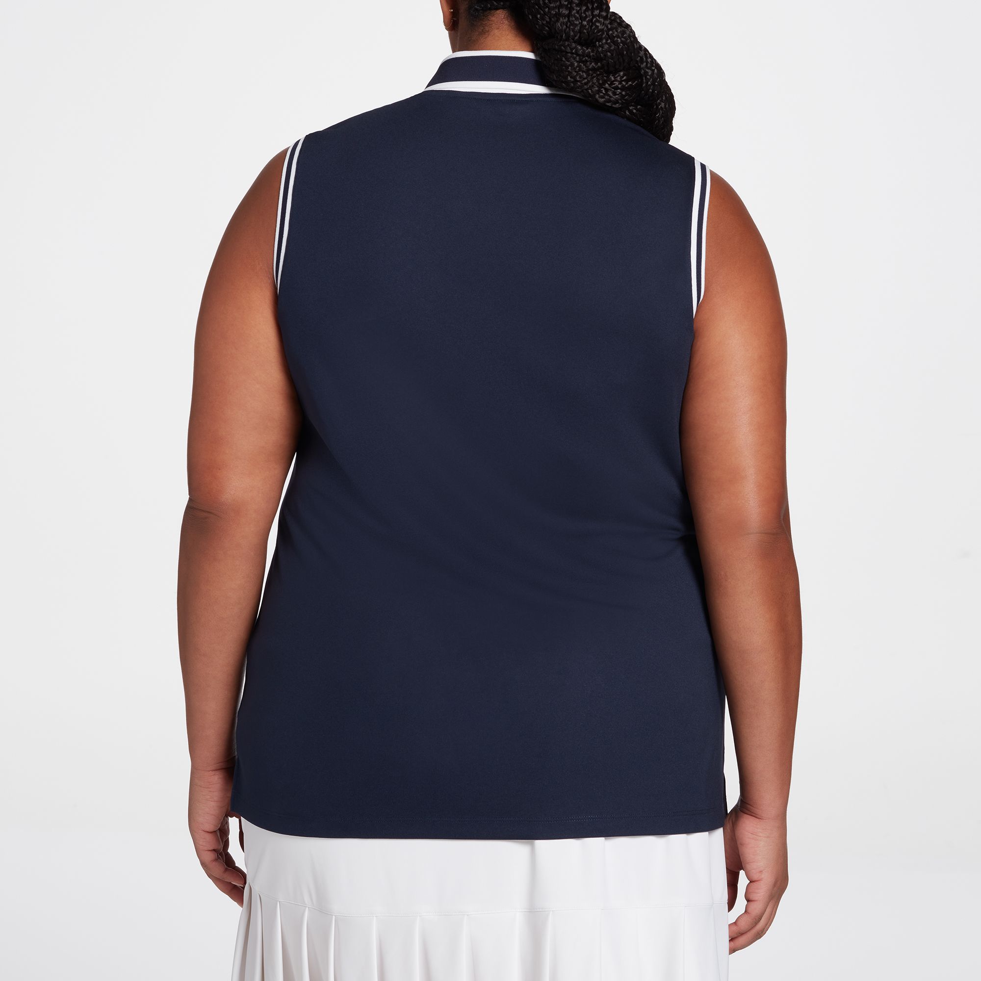 Walter Hagen Women's Pique Rib Trim Sleeveless Golf Polo product image