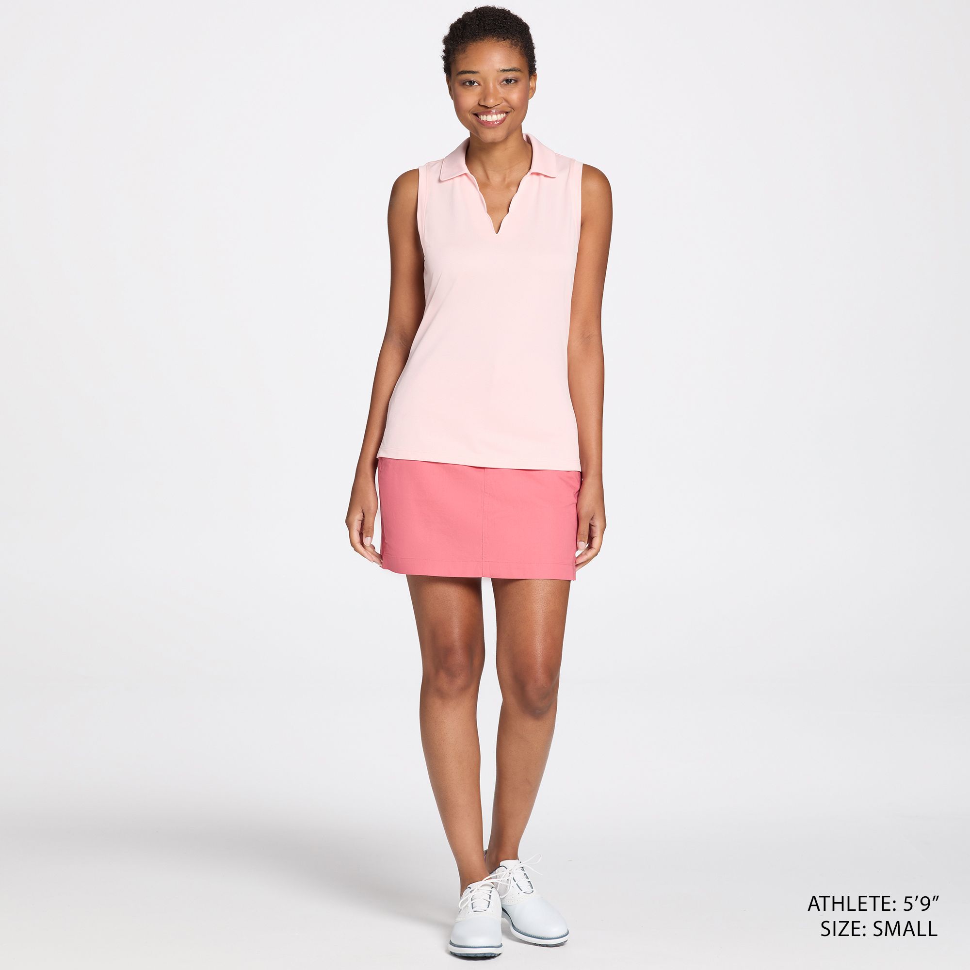 Walter Hagen Women's Clubhouse Scallop Sleeveless Polo product image