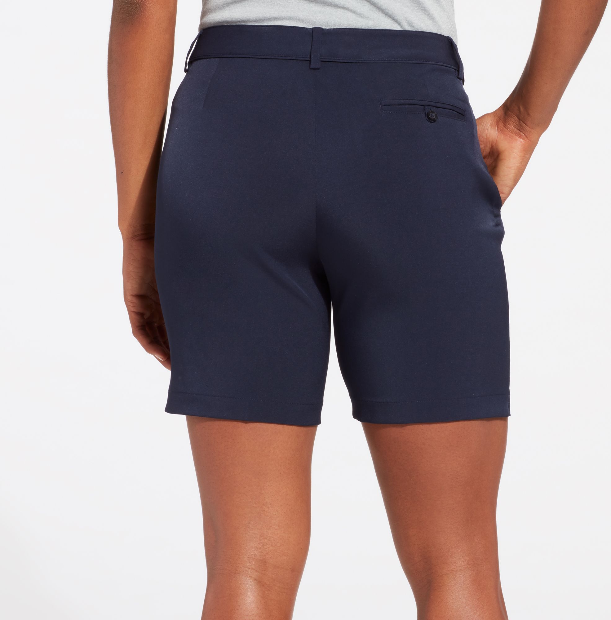 womens navy golf shorts
