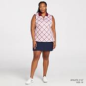 Lady Hagen Women's Clubhouse Plaid Sleeveless Golf Polo product image