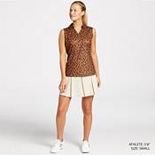 Lady Hagen Women's Printed Pique Sleeveless Golf Polo product image