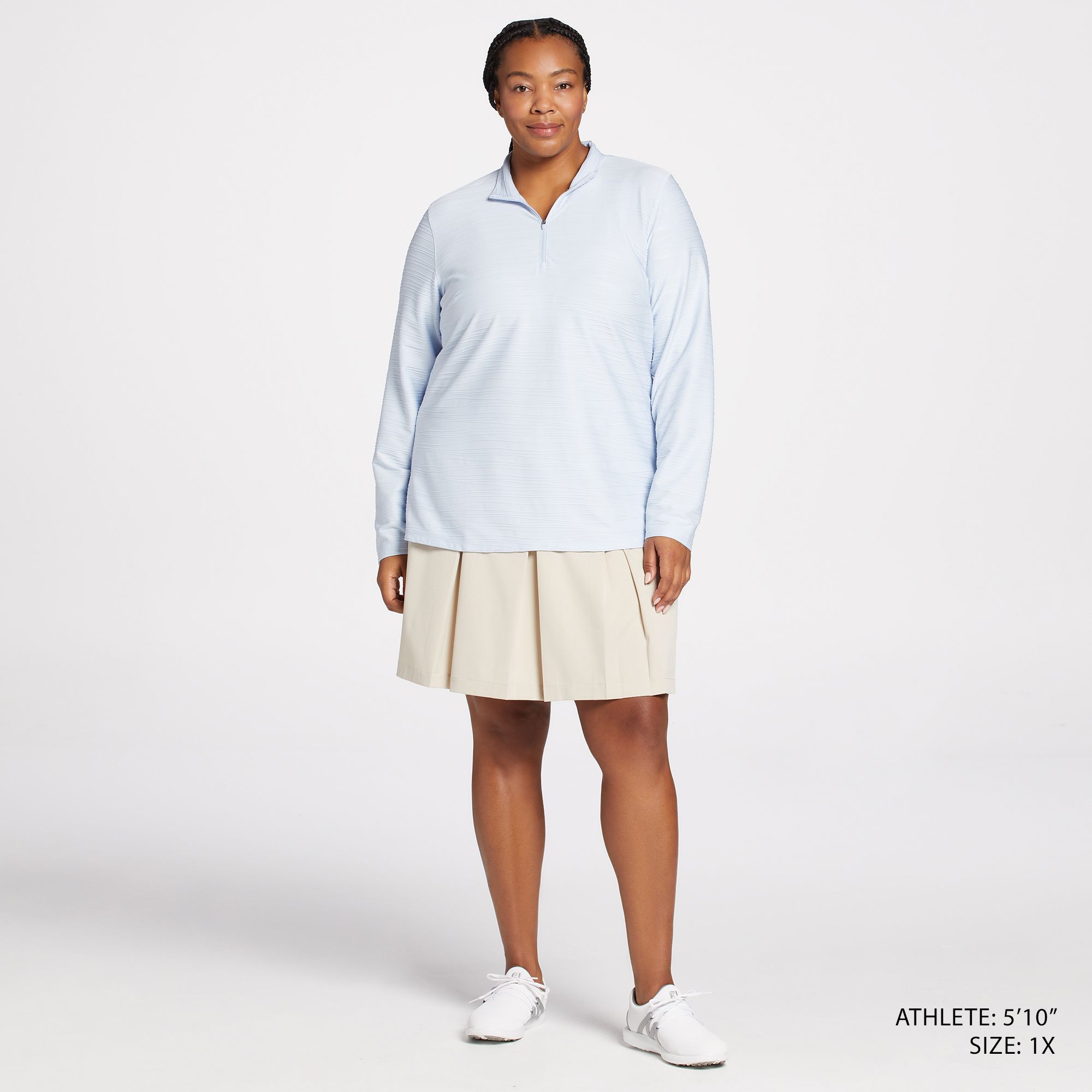 Walter Hagen Women's 3D Texture Long Sleeve Golf Polo product image