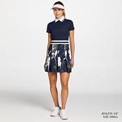Lady Hagen Women's Pleated Floral Short Sleeve Golf Dress product image