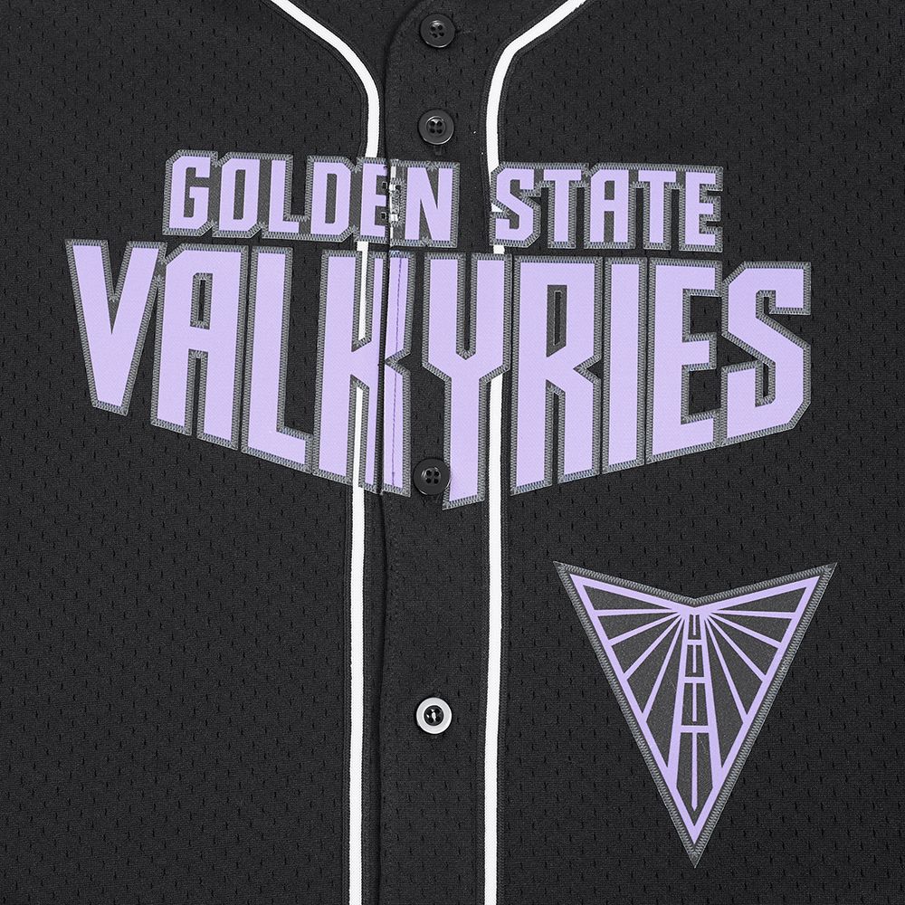 Pro Standard Men's Golden State Valkyries Mesh Black Button-Down Jersey product image