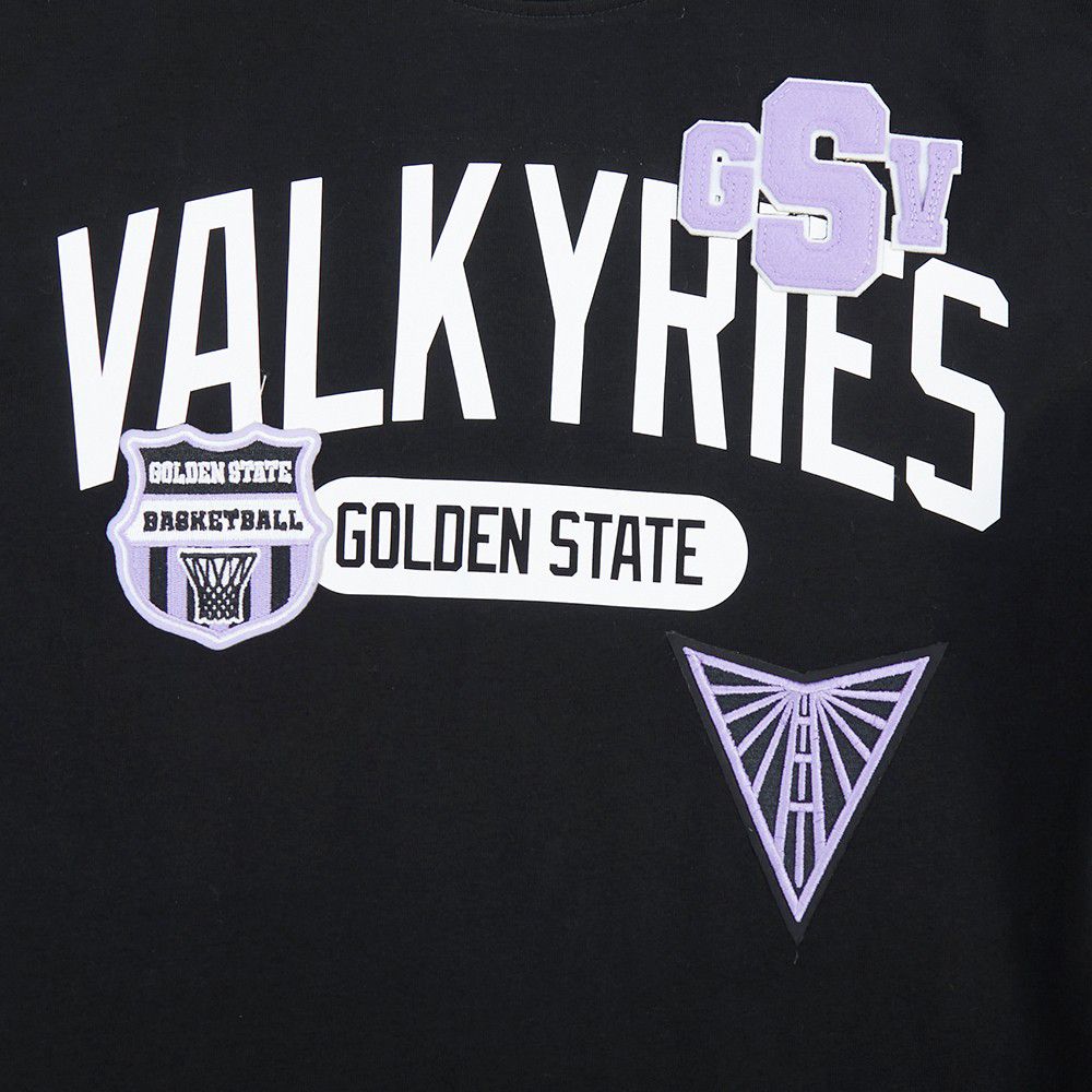 Pro Standard Youth Golden State Valkyries Black Letterman T-Shirt product image