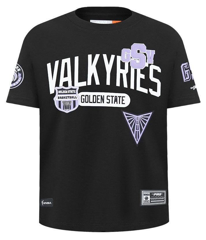 Pro Standard Youth Golden State Valkyries Black Letterman T-Shirt product image