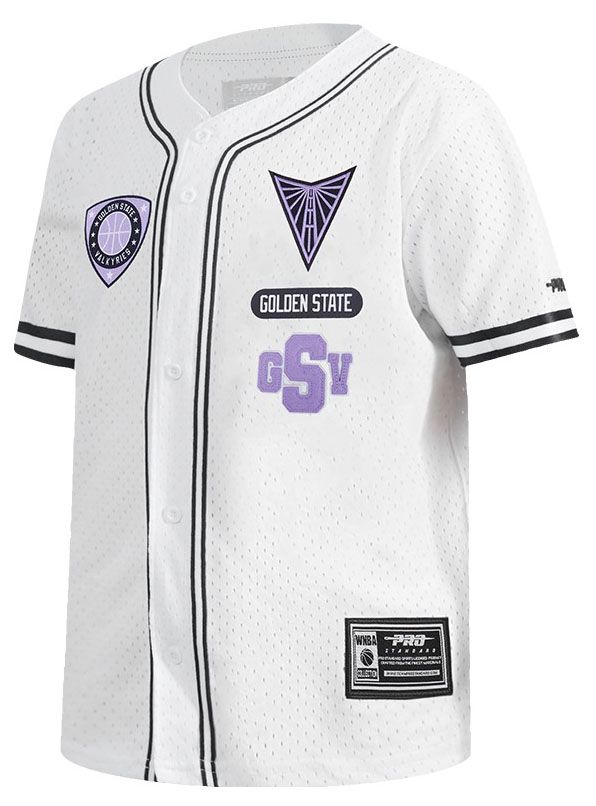 Pro Standard Youth Golden State Valkyries White Letterman Button Down Shirt product image