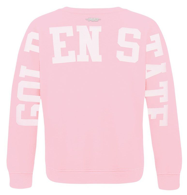 Pro Standard Girls' Golden State Valkyries Pink Wingspan Drop Shoulder Crewneck Sweatshirt product image