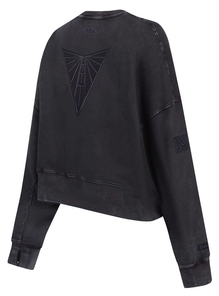Pro Standard Women's Golden State Valkyries Washed Black Washed Fleece Crewneck Sweatshirt product image