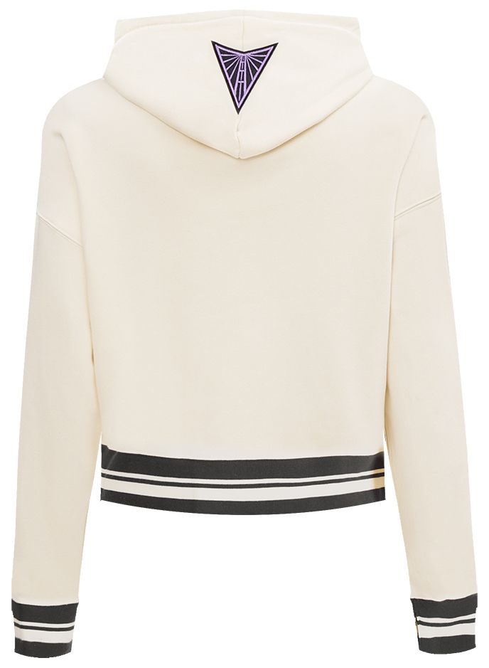 Pro Standard Women's Golden State Valkyries Off White Retro Classic Cropped Hoodie product image