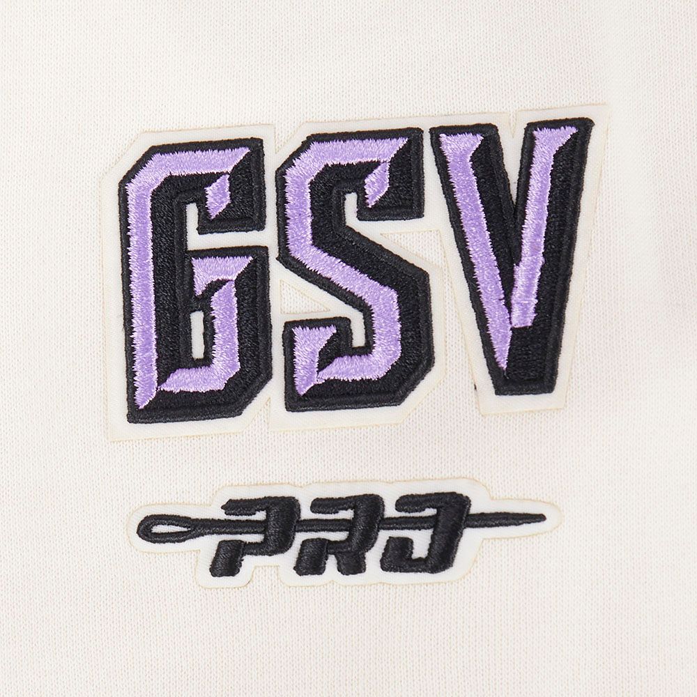 Pro Standard Women's Golden State Valkyries Off White Retro Classic Cropped Hoodie product image