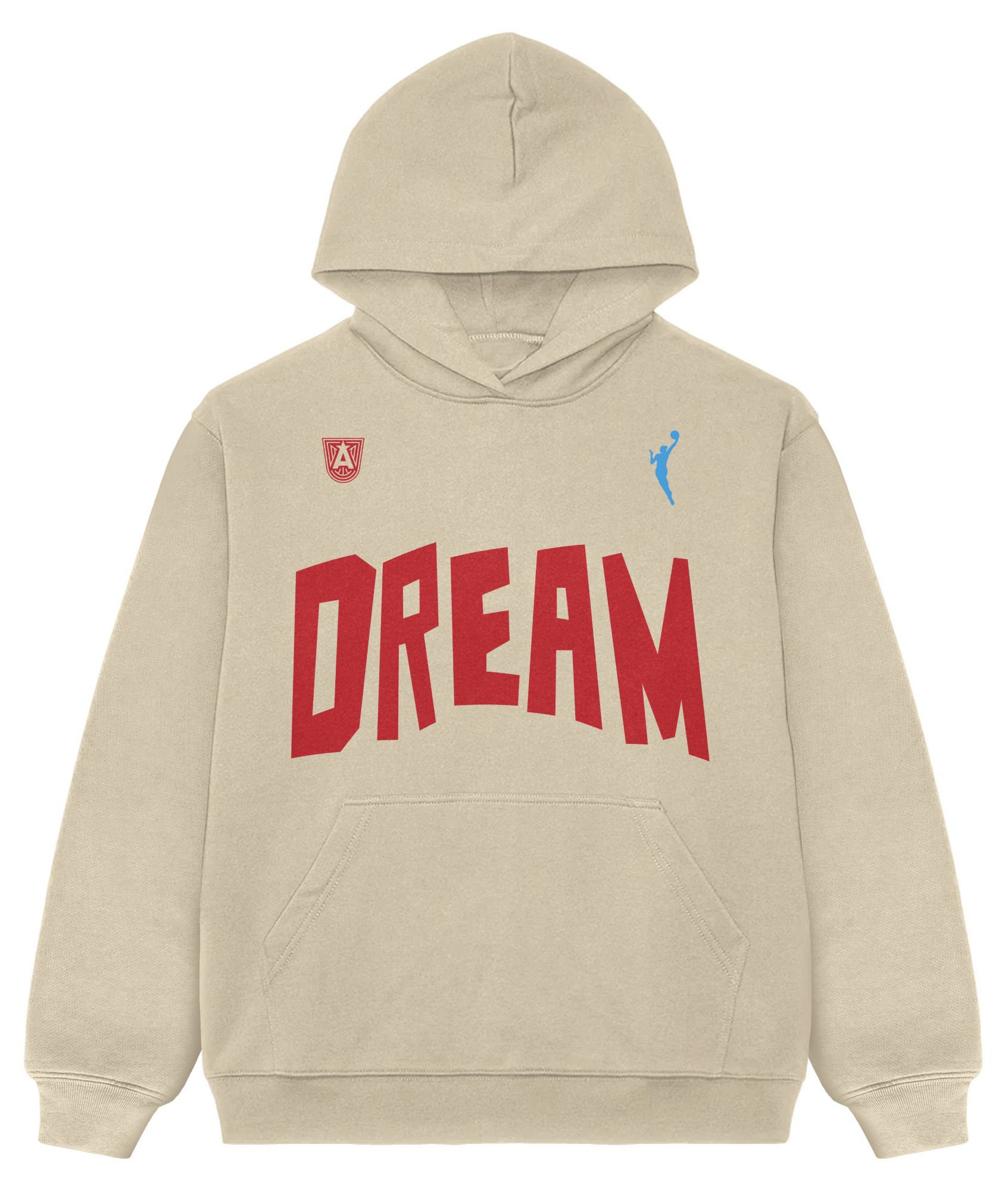 PLAYA SOCIETY Men's Atlanta Dream Off White Established Date Wordmark Hoodie product image