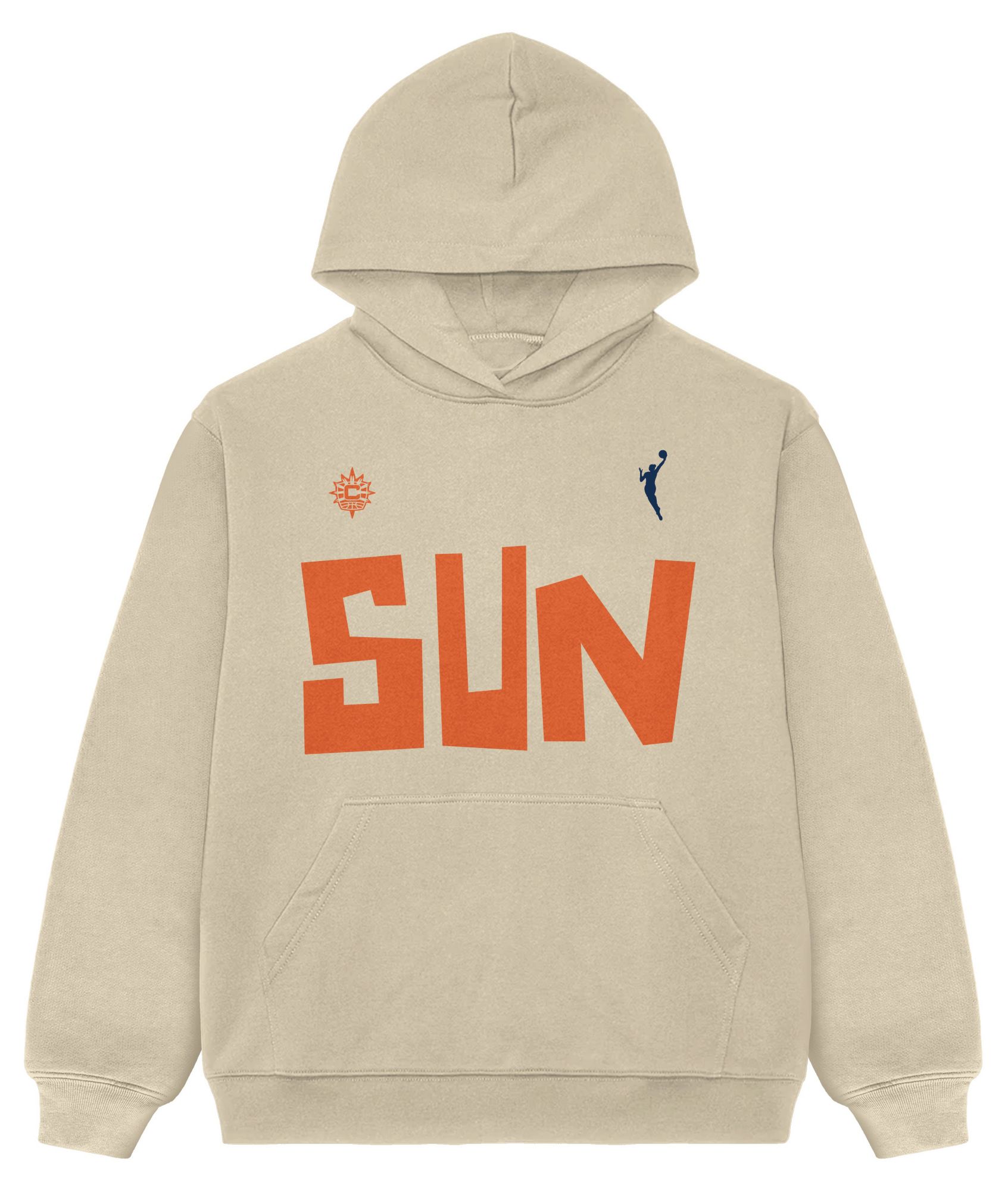 PLAYA SOCIETY Men's Connecticut Sun Off White Established Date Wordmark Hoodie product image