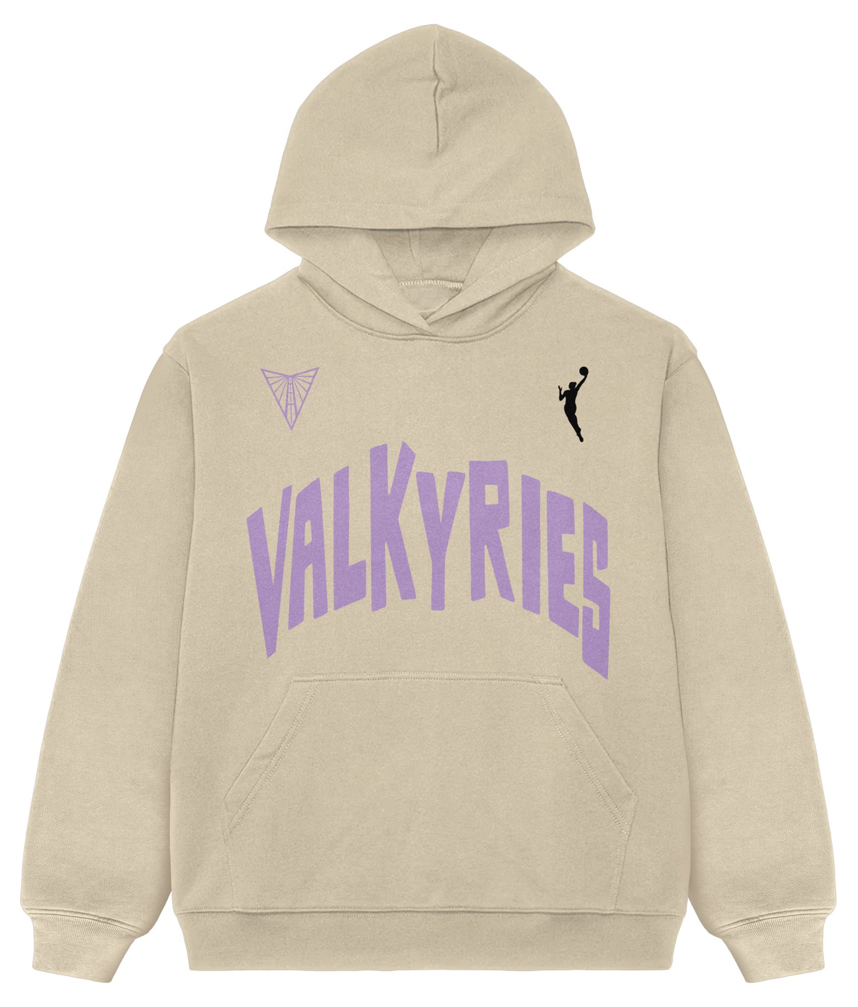 PLAYA SOCIETY Men's Golden State Valkyries Off White Established Date Wordmark Hoodie product image