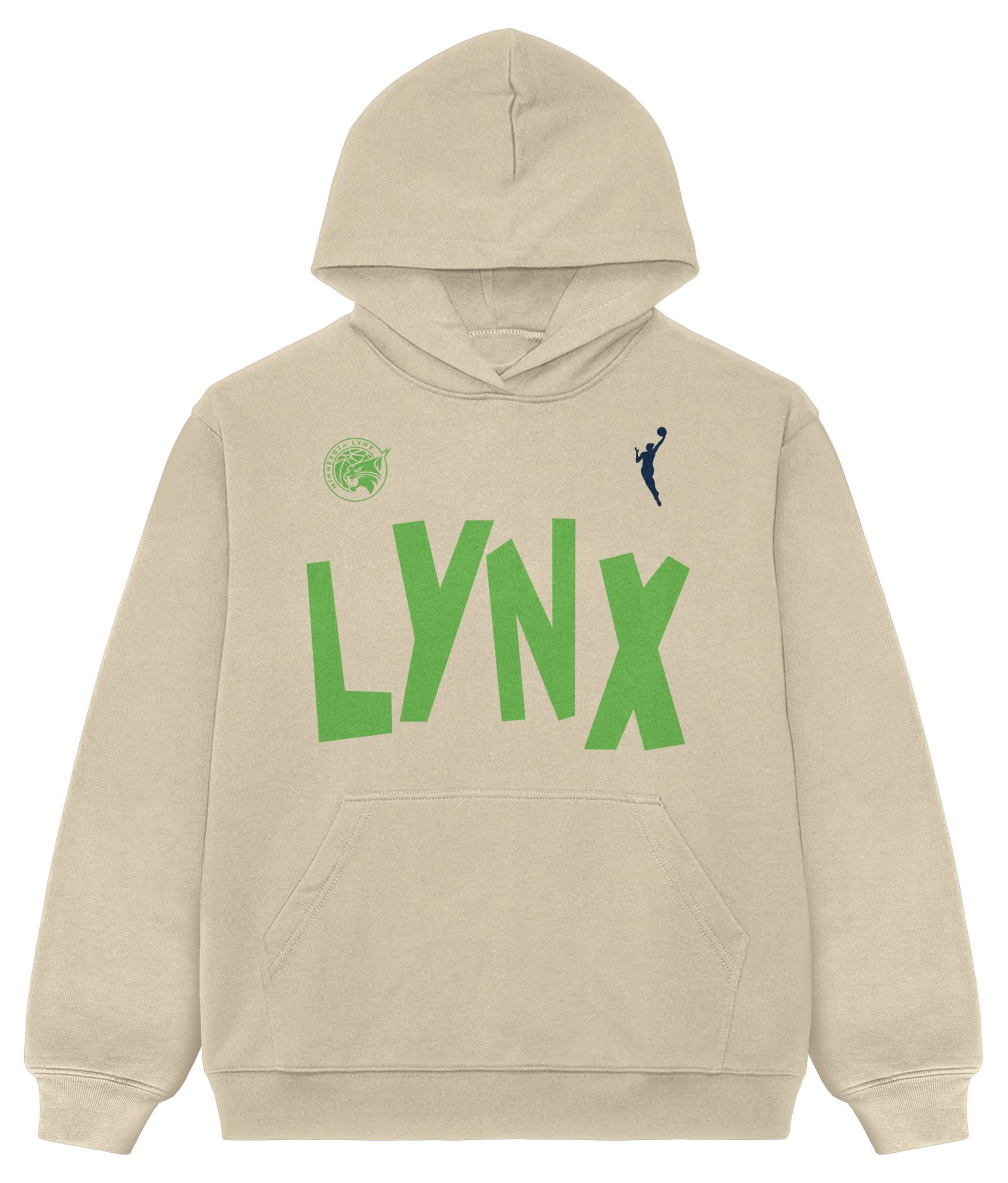 PLAYA SOCIETY Men's Minnesota Lynx Off White Established Date Wordmark Hoodie product image
