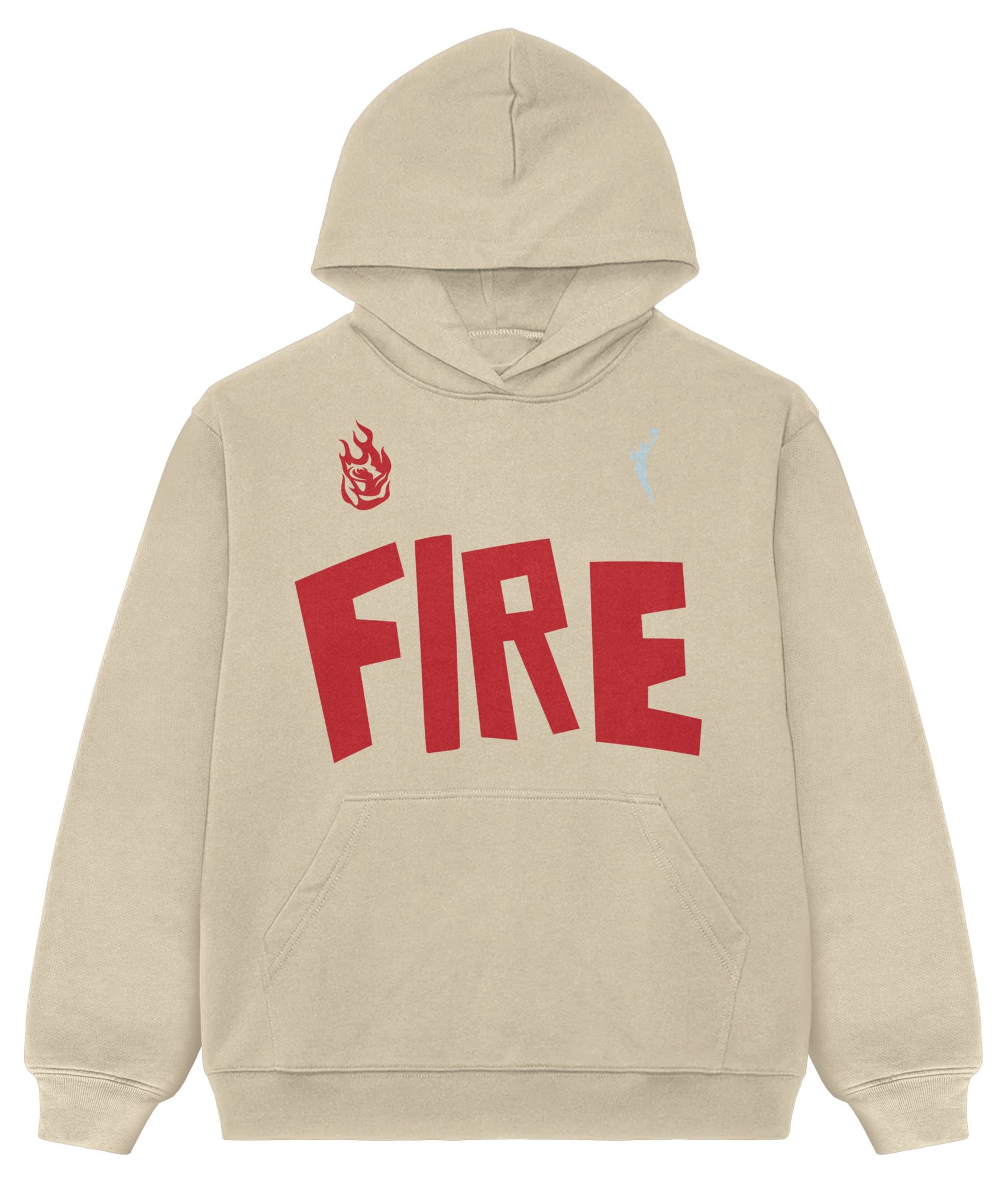 PLAYA SOCIETY Men's Portland Fire Off White Established Date Wordmark Hoodie product image