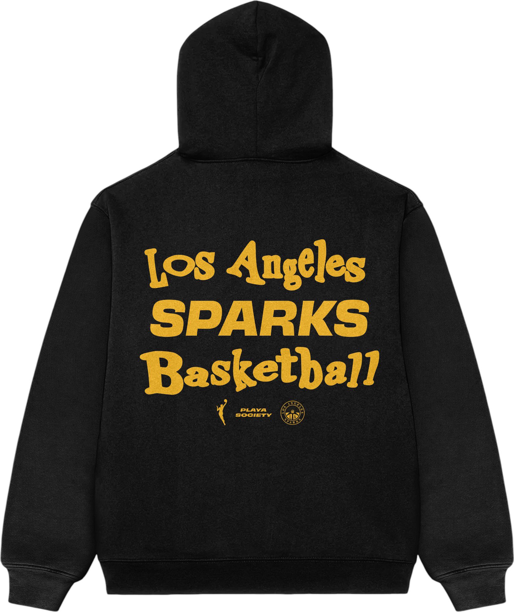 PLAYA SOCIETY Unisex Los Angeles Sparks Black Catch Up Hoodie product image