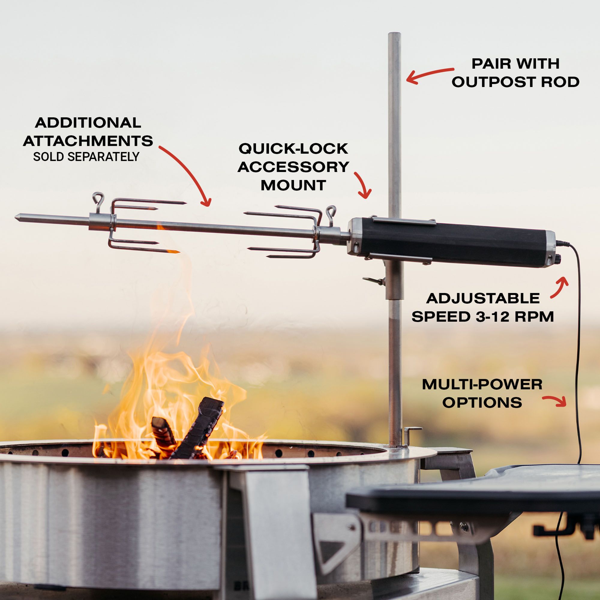 Breeo Fire Pit Rotisserie product image